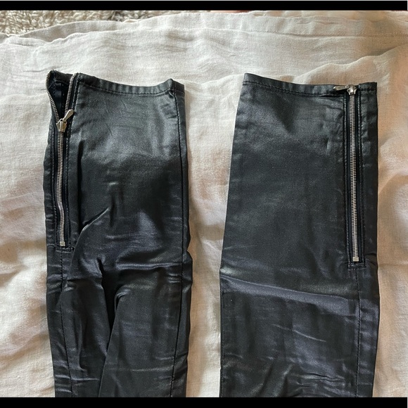 7 for all mankind black high rise skinny wax jeans size 26 - Picture 3 of 5